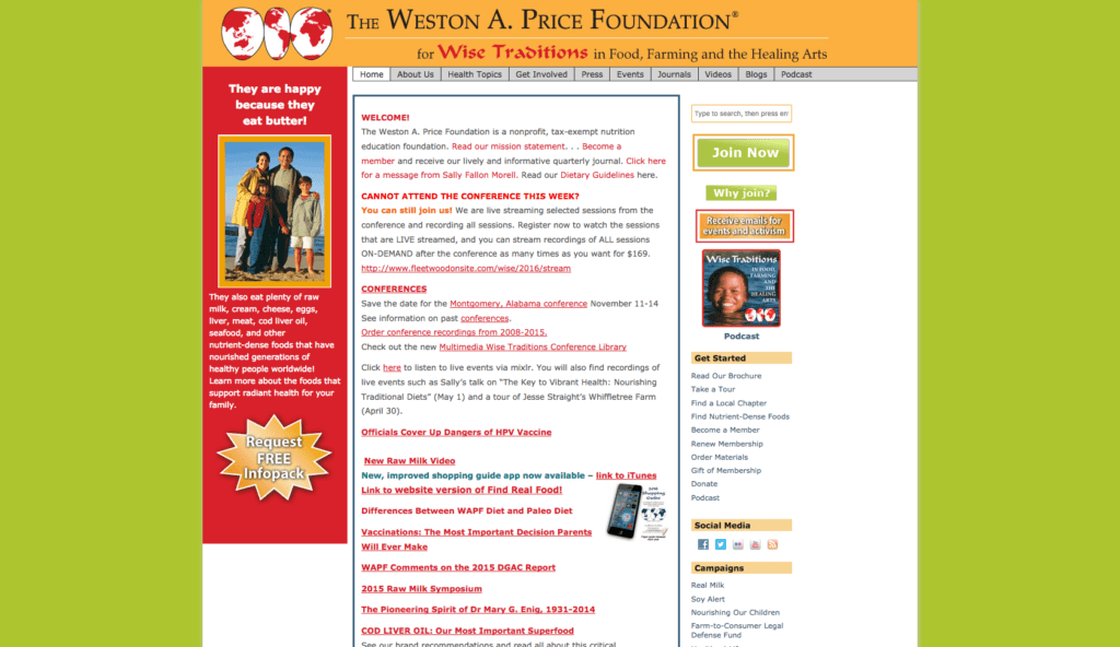 Weston A Price Foundation